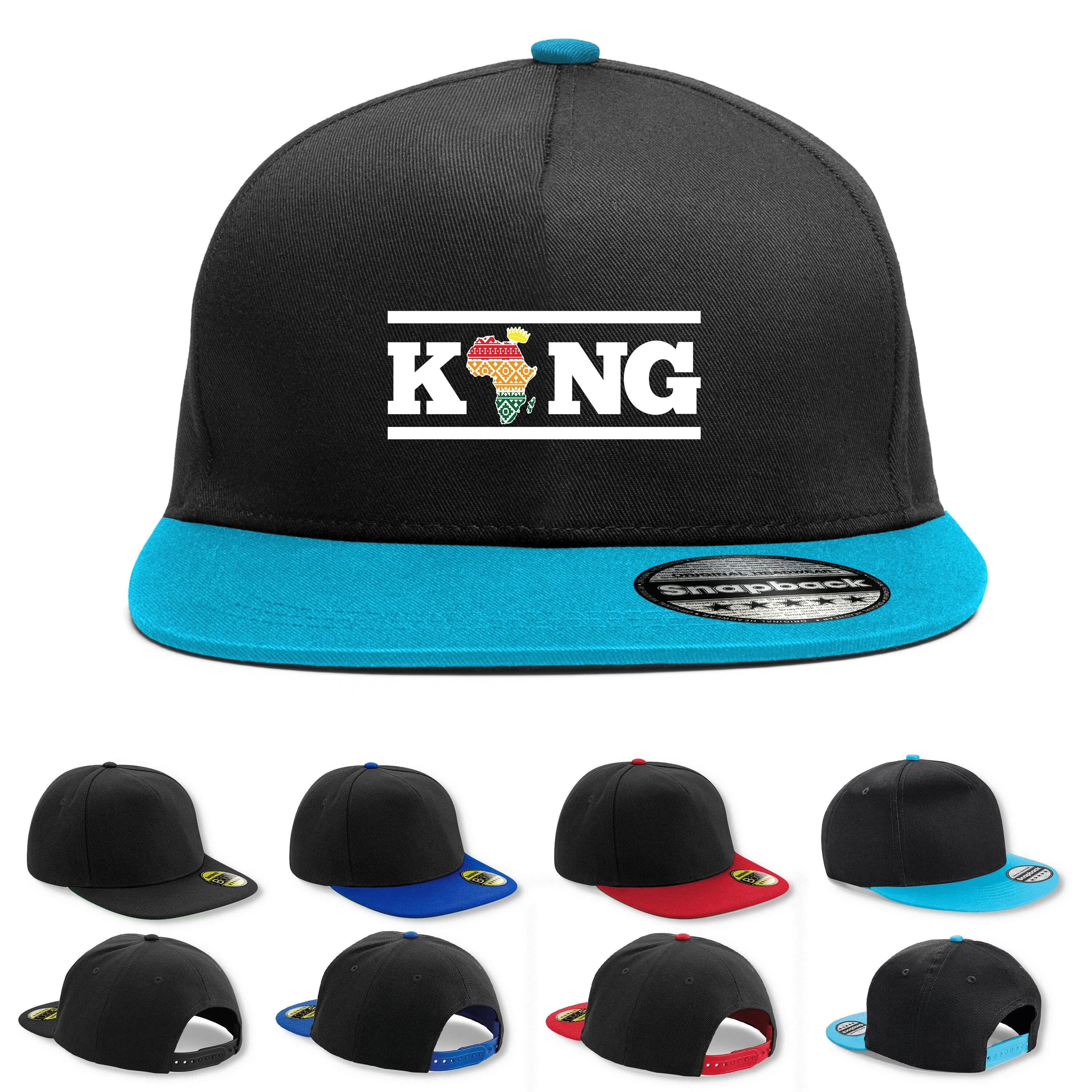Africa King Snapback Hat, Africa Country Continent, African Heritage Black History Kings, Men's Africa Holiday Vacation Tourism Cap HAT - Image 4