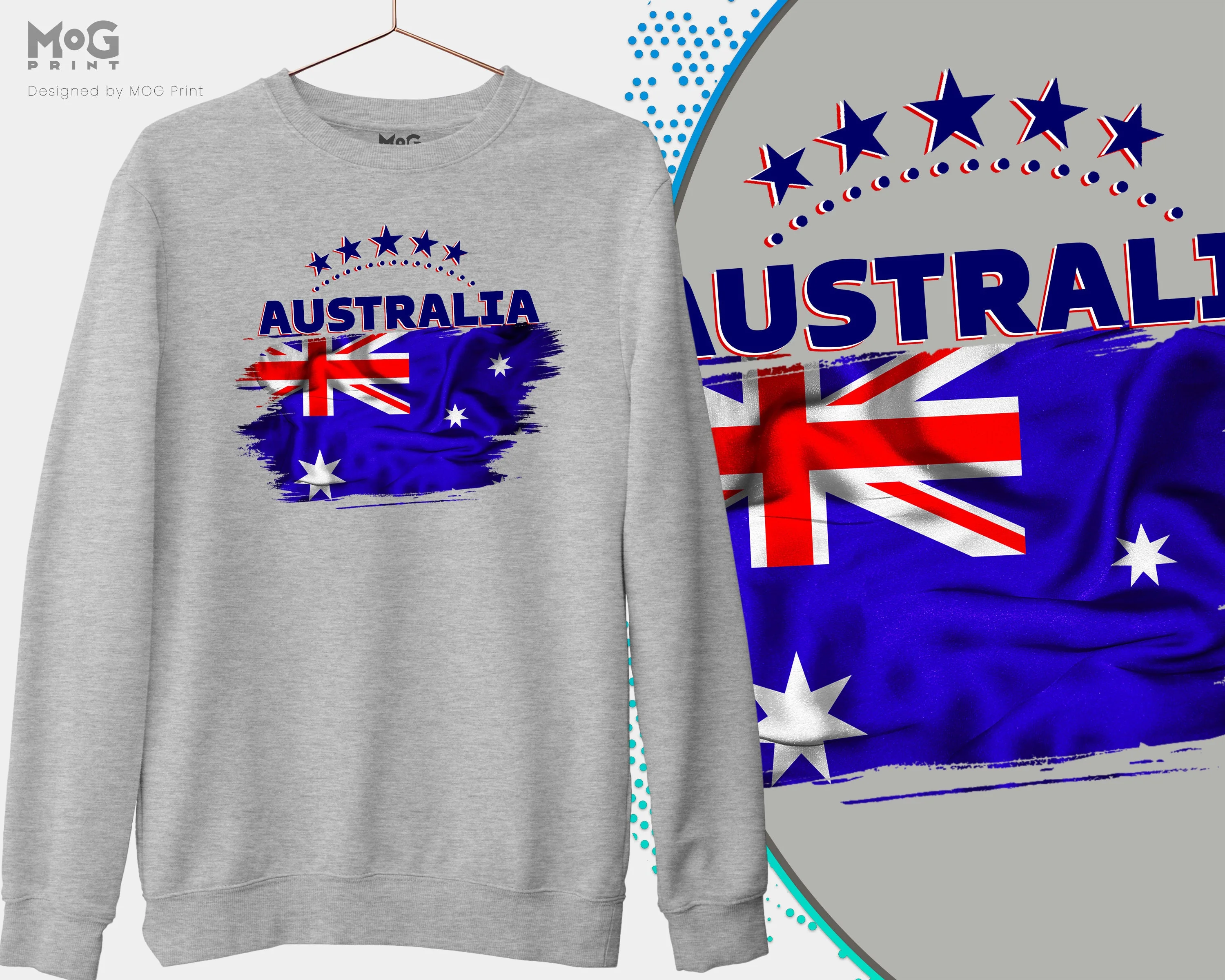 Australia Football Sweatshirt, Aussie Unisex Australia Footballer Jumper Team World Football Cup Australia National Flag Sweater Top - Image 3