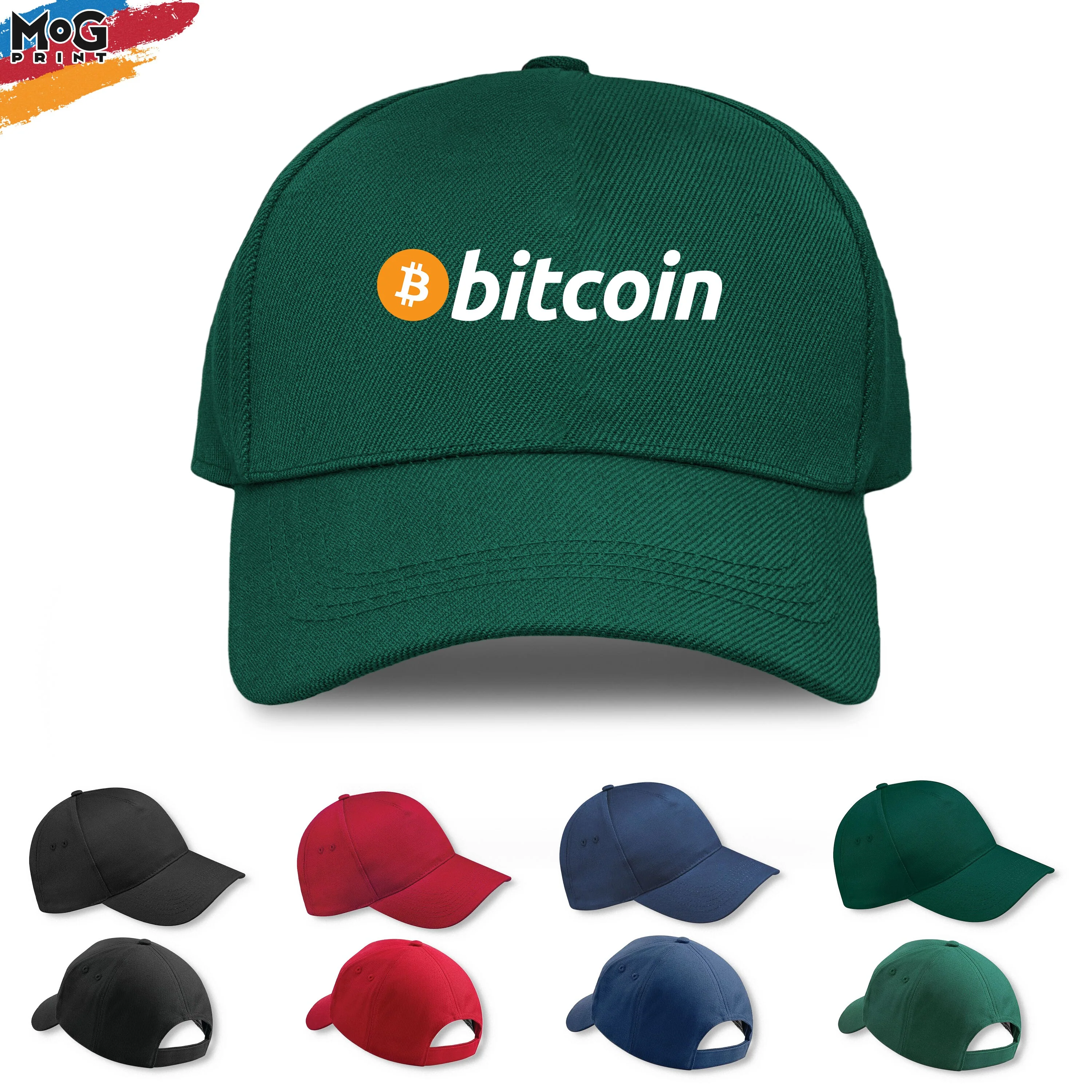 Bitcoin Baseball Cap, Bitcoin Hat, BTC Crypto Currency Coin Logo, Bitcoin Cryptocurrency Trader Investor Gift Idea, Adult Unisex Hat Cap - Image 4