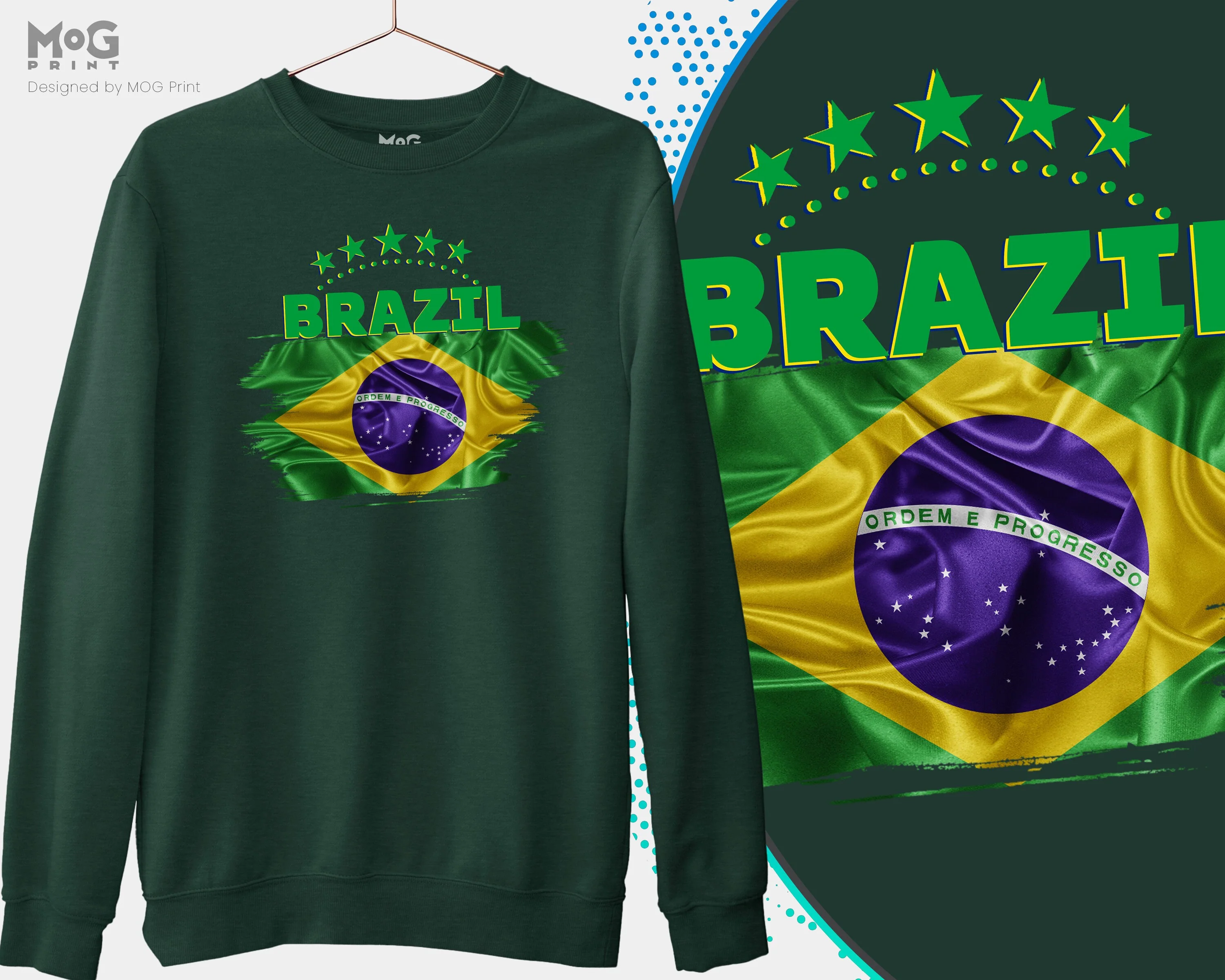 Brazil Football Jumper Copa Do Mundo Brasil Camisa WorId Football Cup Sweatshirt WorId Team Cup Brasília World Football Cup Brasil Flag - Image 2