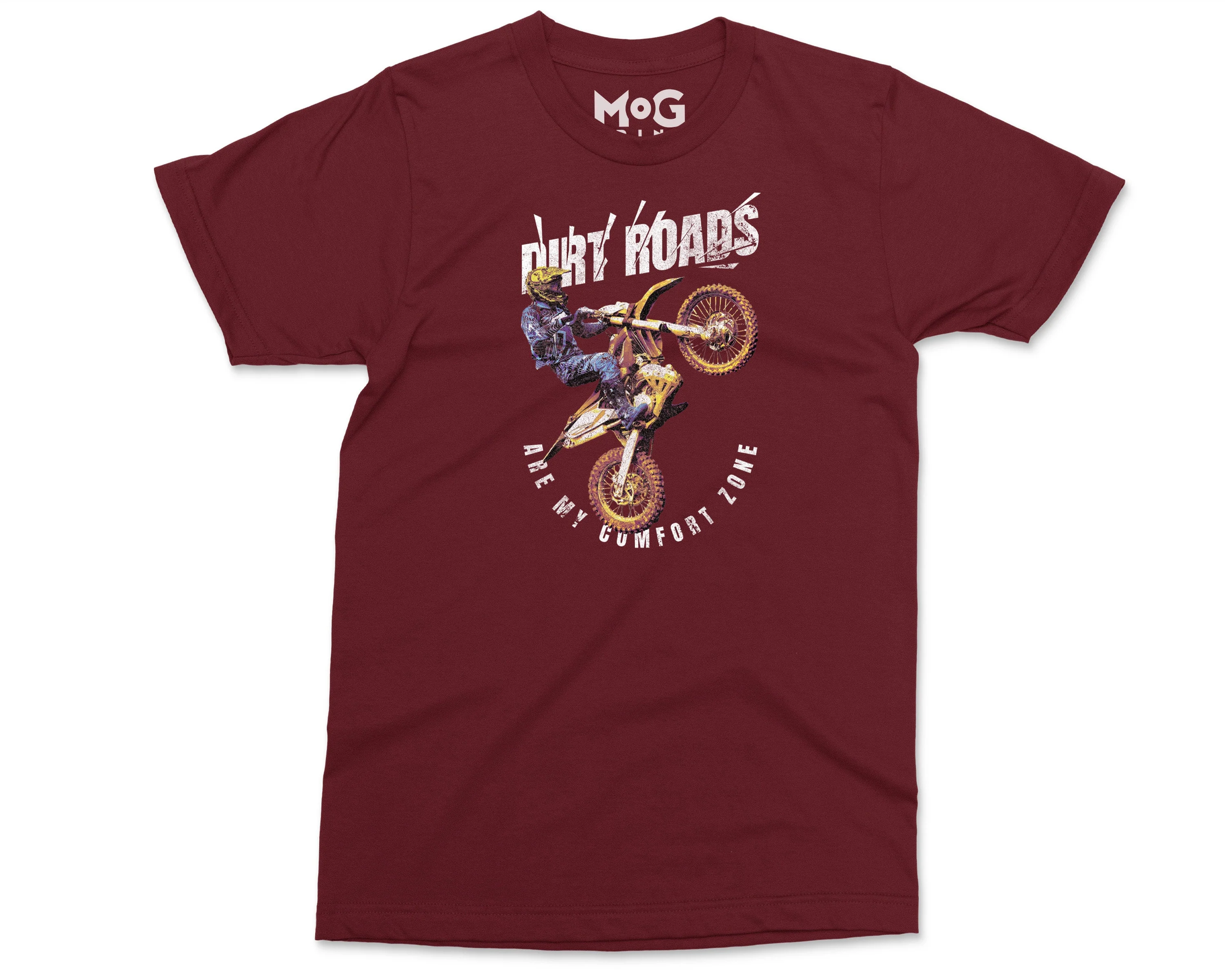 Dirt Roads Are My Comfort Zone T-shirt Motorcycle, Dirt Bike Racing Motocross, Biker Racer Motorcyclist Men's Funny Shirt Bike Motorbike - Image 3