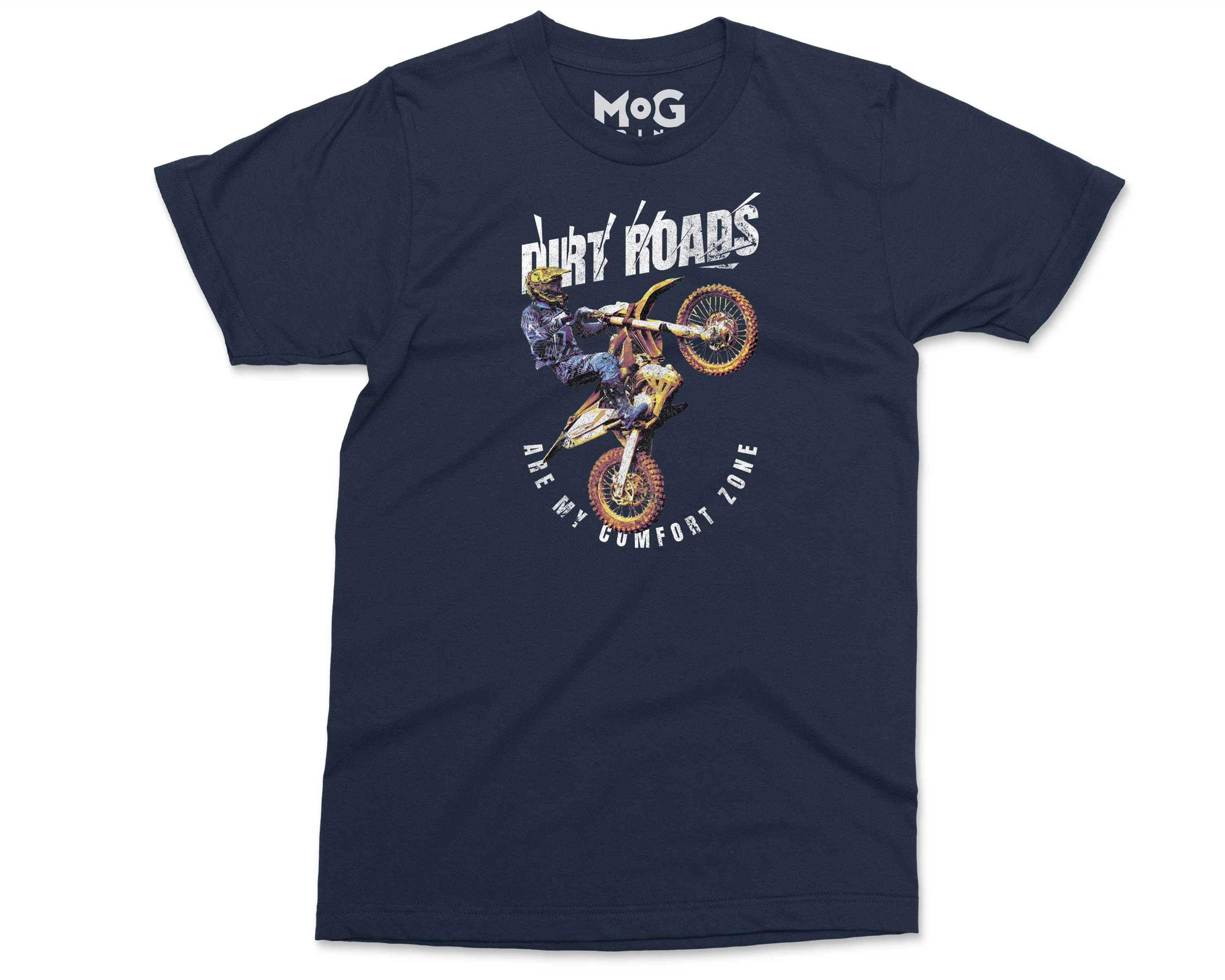 Dirt Roads Are My Comfort Zone T-shirt Motorcycle, Dirt Bike Racing Motocross, Biker Racer Motorcyclist Men's Funny Shirt Bike Motorbike - Image 5