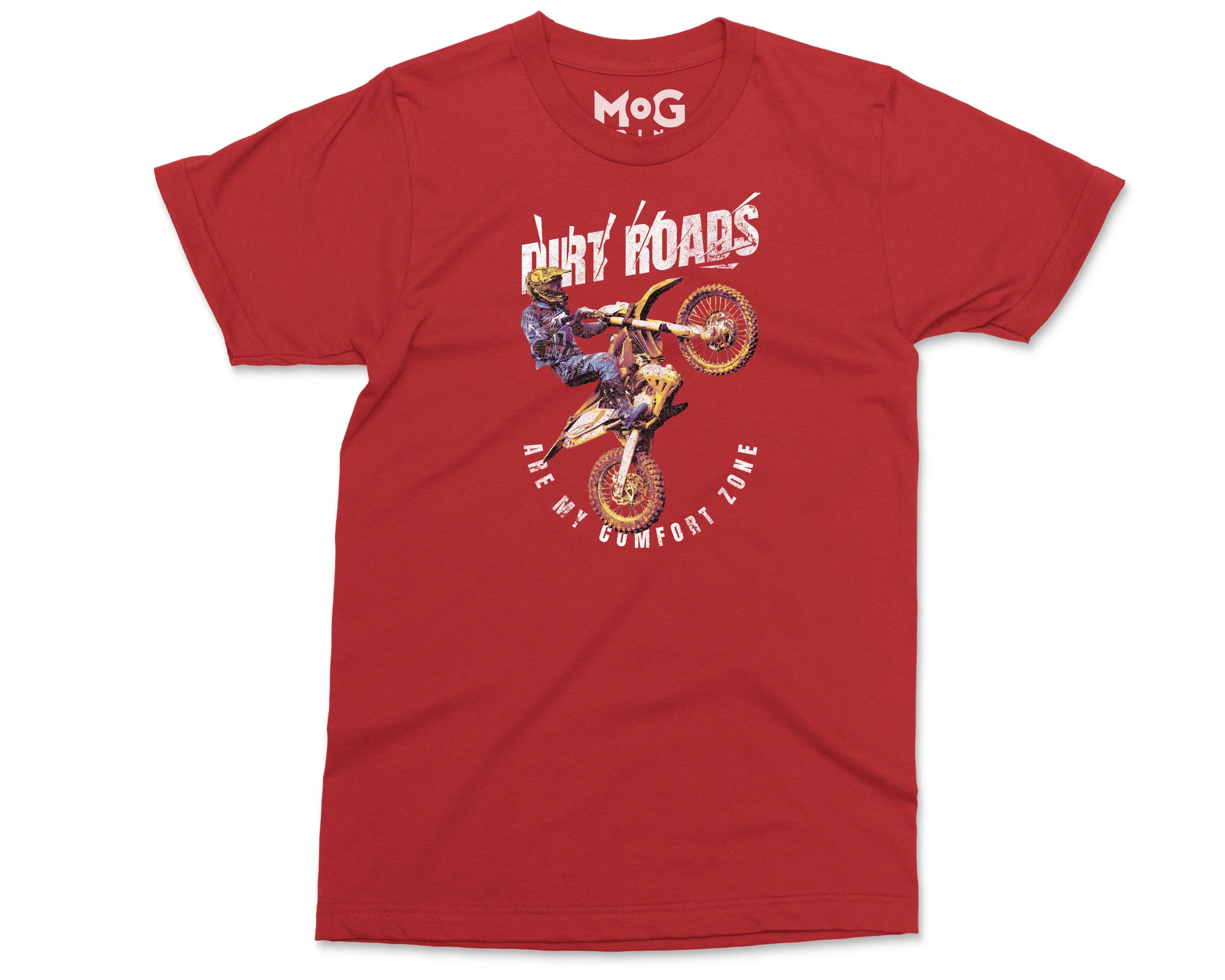 Dirt Roads Are My Comfort Zone T-shirt Motorcycle, Dirt Bike Racing Motocross, Biker Racer Motorcyclist Men's Funny Shirt Bike Motorbike - Image 6