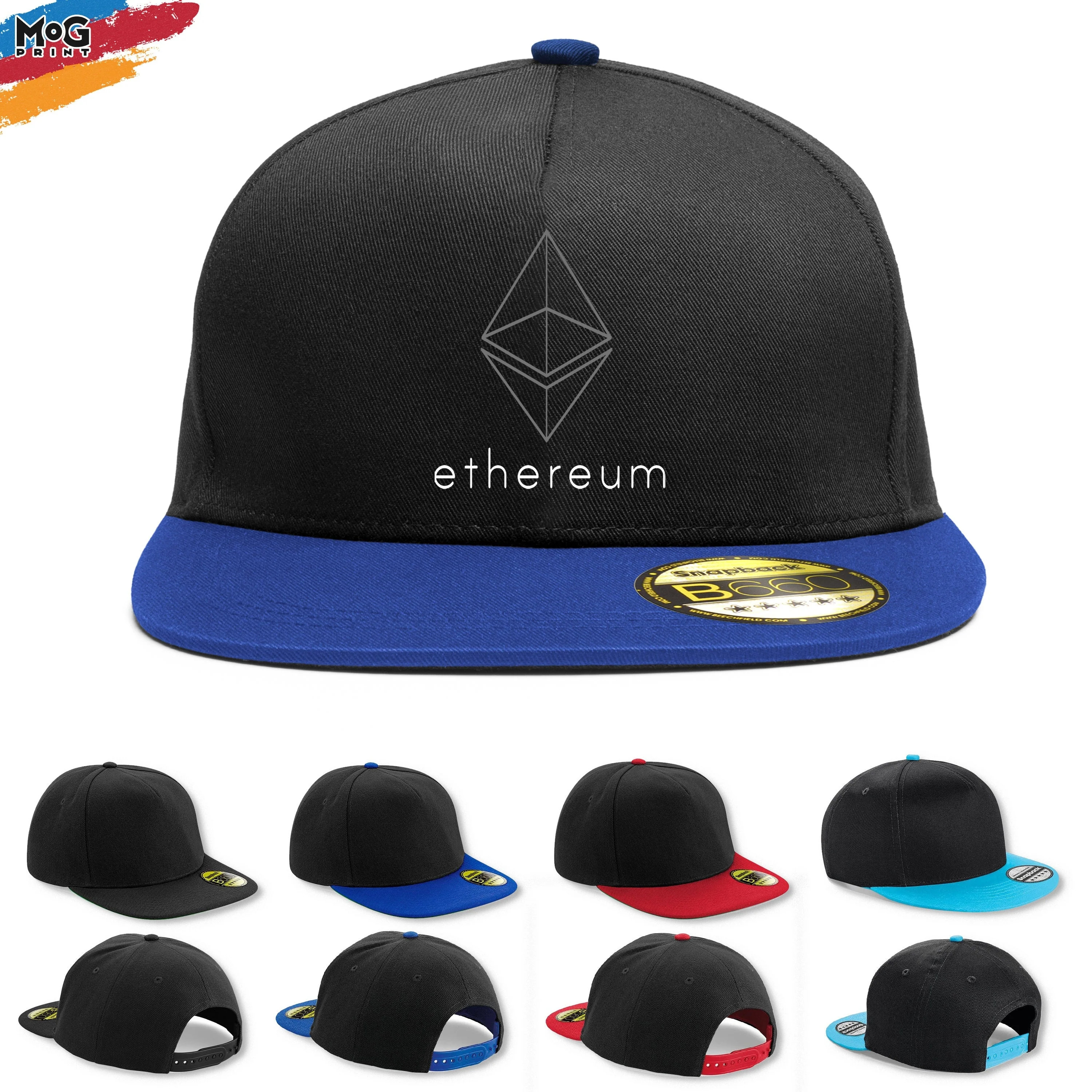 Ethereum Logo Snapback Hat, Eth Crypto Coin, Ethereum Cap, Dad Gift, Hodl Cryptocurrency, Eth Crpyto Trader, Blockchain Technology Hat - Image 4