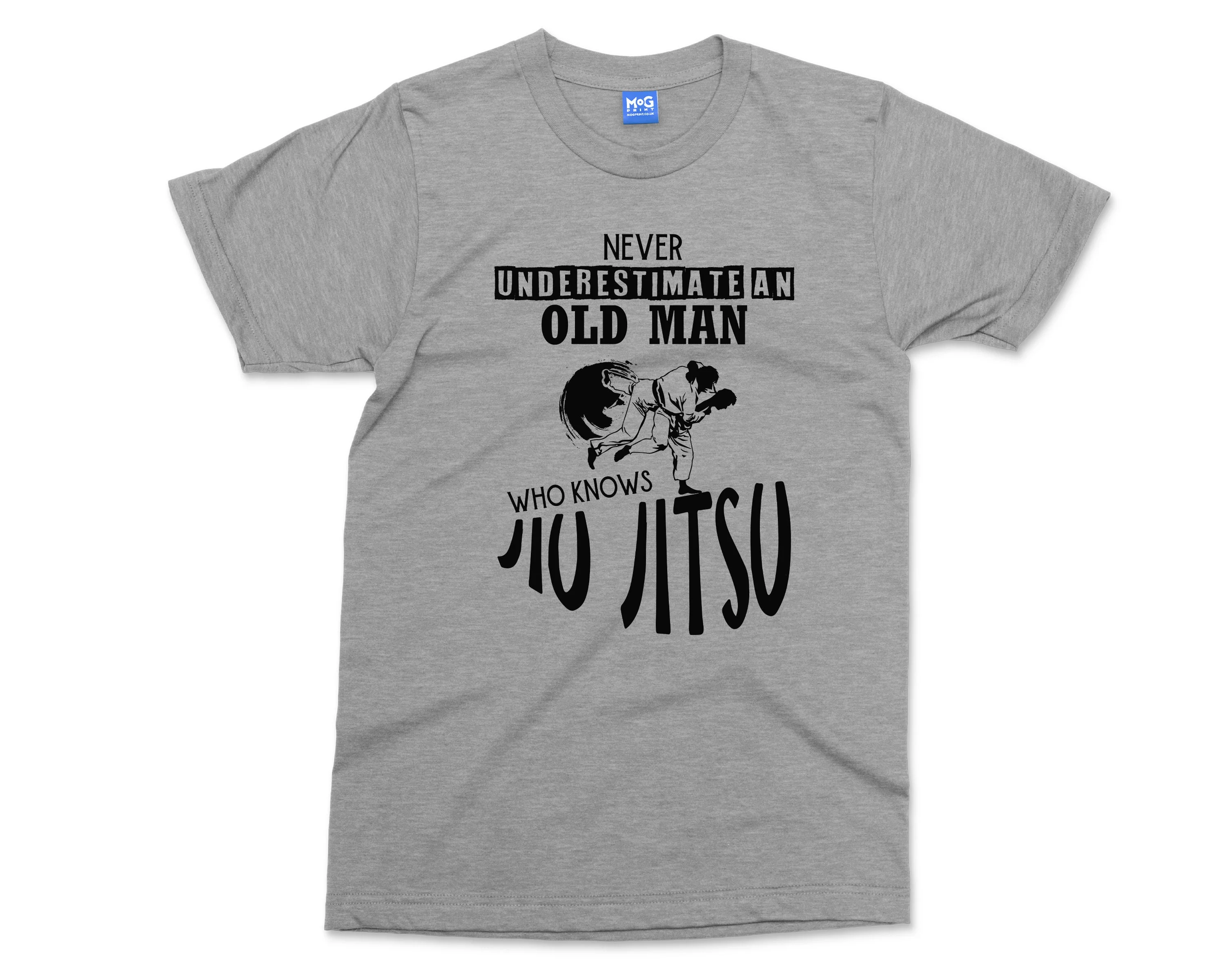 Jiu Jitsu T-shirt Never Underestimate Old man who Knows Jiu Jitsu Karate Martial Arts Combat Sports Fighter Gift For Him - Image 3