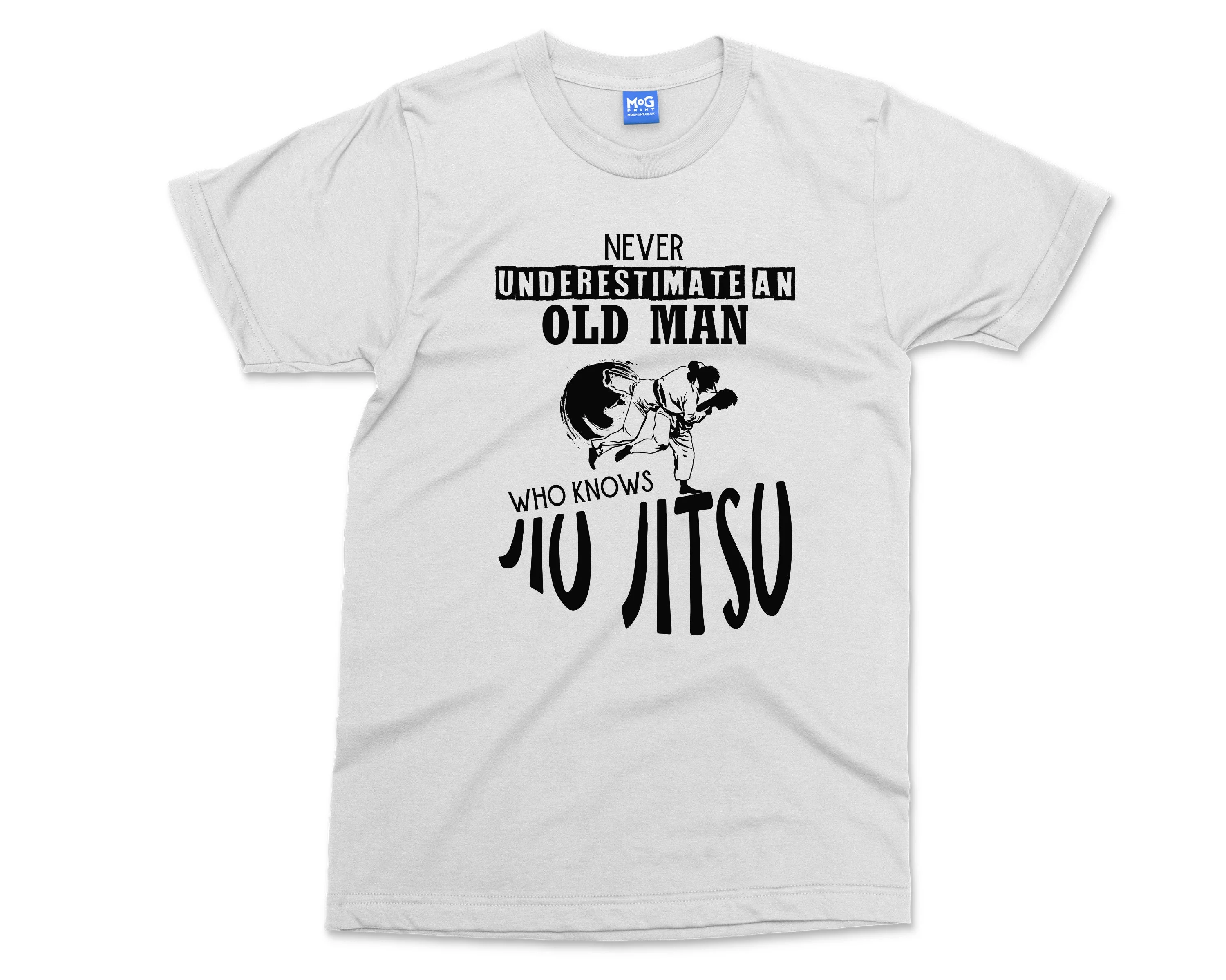 Jiu Jitsu T-shirt Never Underestimate Old man who Knows Jiu Jitsu Karate Martial Arts Combat Sports Fighter Gift For Him - Image 4