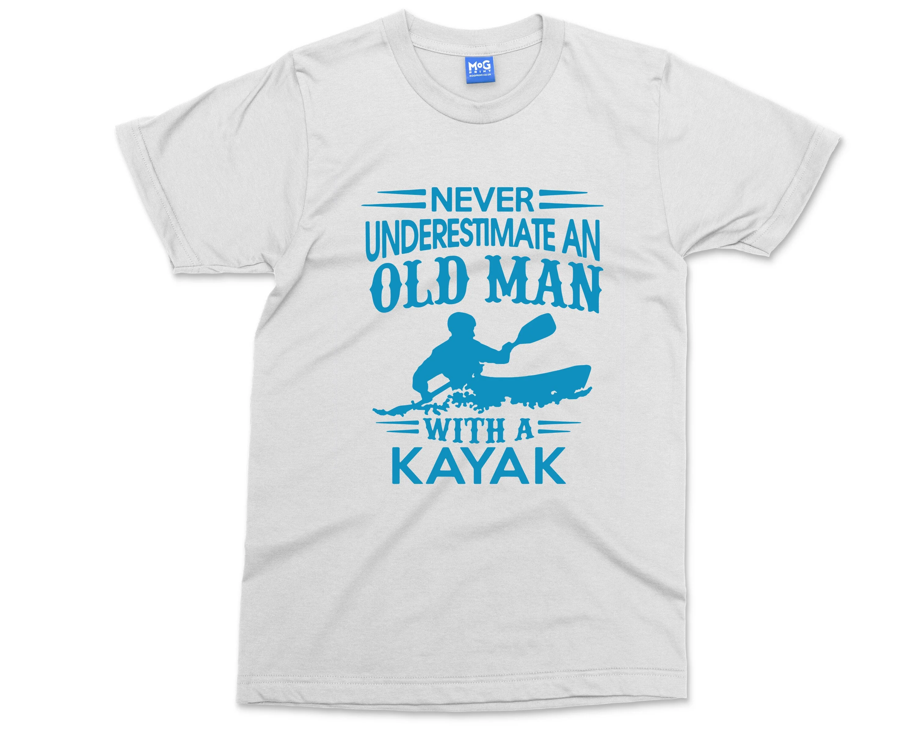 Men's Funny Kayaking T-shirt, Kayaking Gifts, Old Man Kayak, Kayak Racing Sport Boat Rowing Dad Grandad Birthday Shirt, Father's Day Tee - Image 4