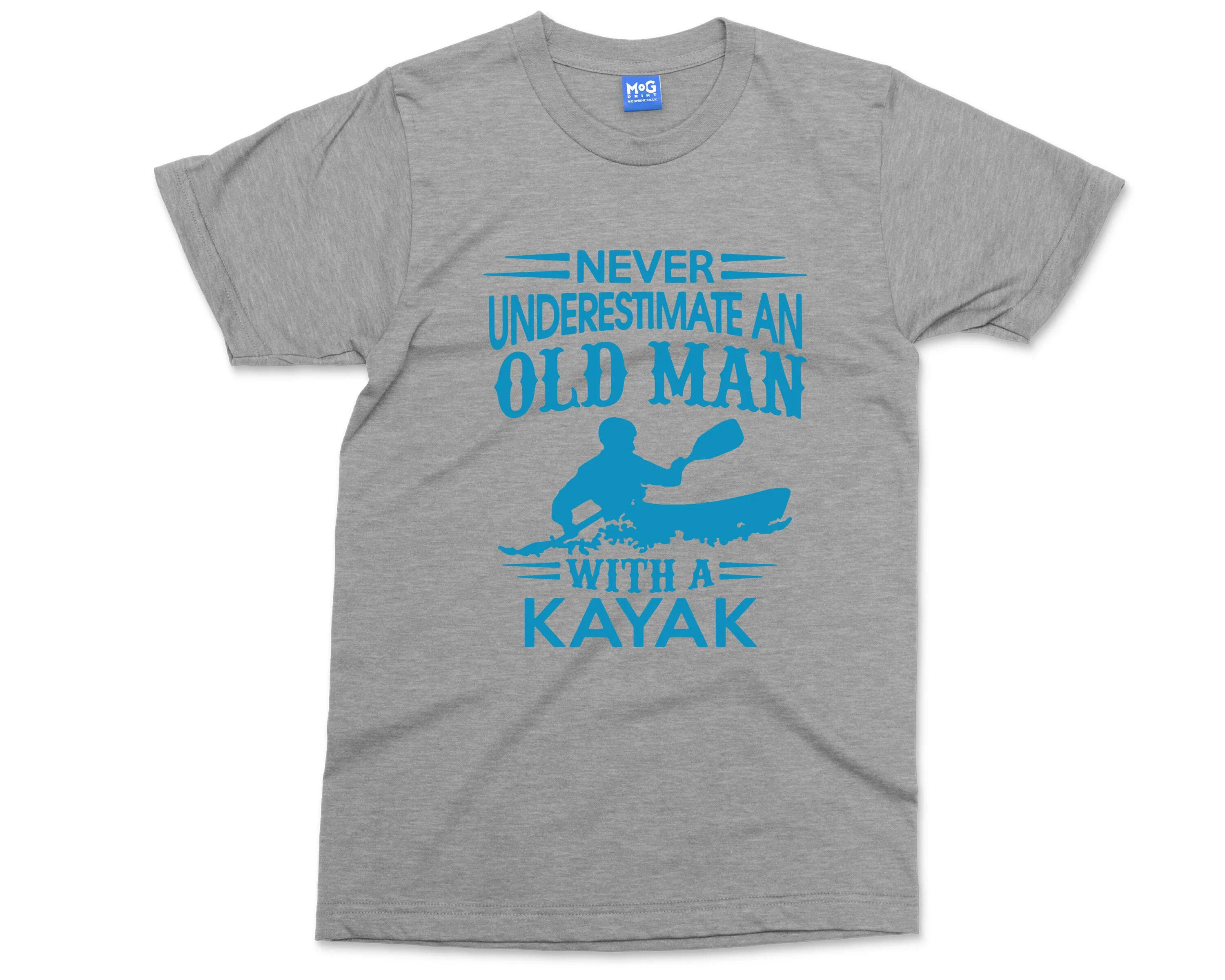 Men's Funny Kayaking T-shirt, Kayaking Gifts, Old Man Kayak, Kayak Racing Sport Boat Rowing Dad Grandad Birthday Shirt, Father's Day Tee - Image 5