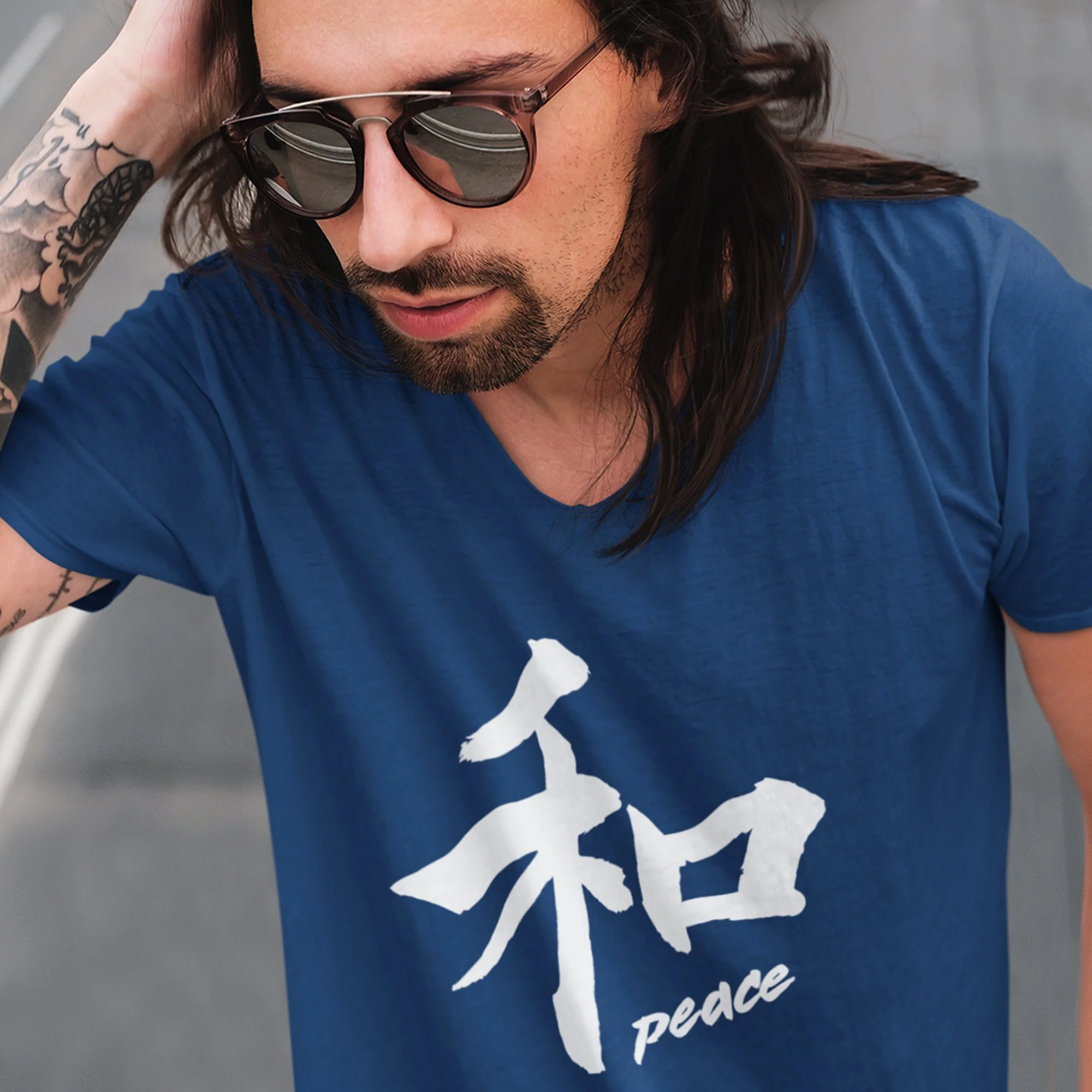 Peace Japanese Kanji T-shirt Japanese Symbol Japan Gifts Kanji Writing Art Classic Japanese Clothing Kanji Apparel Japanese Aesthetic Tshirt - Image 2