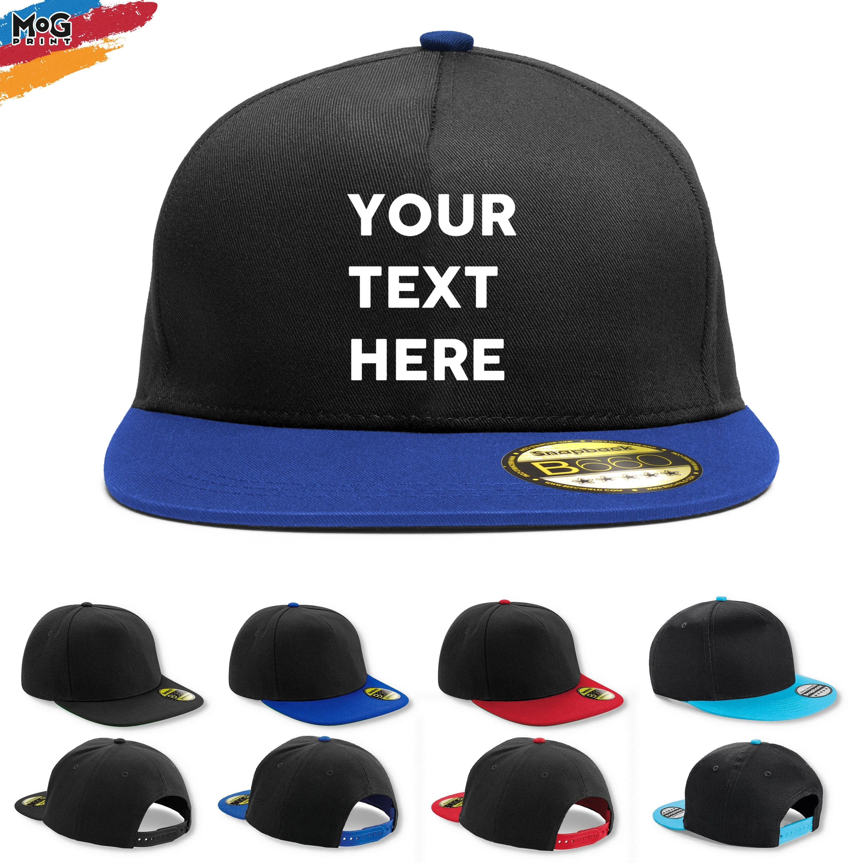 Personalised Text Logo Snapback HAT, Custom Name Message Hat, Personalised Business Company Logo, Customized Birthday Gift , Adult Hat - Image 3