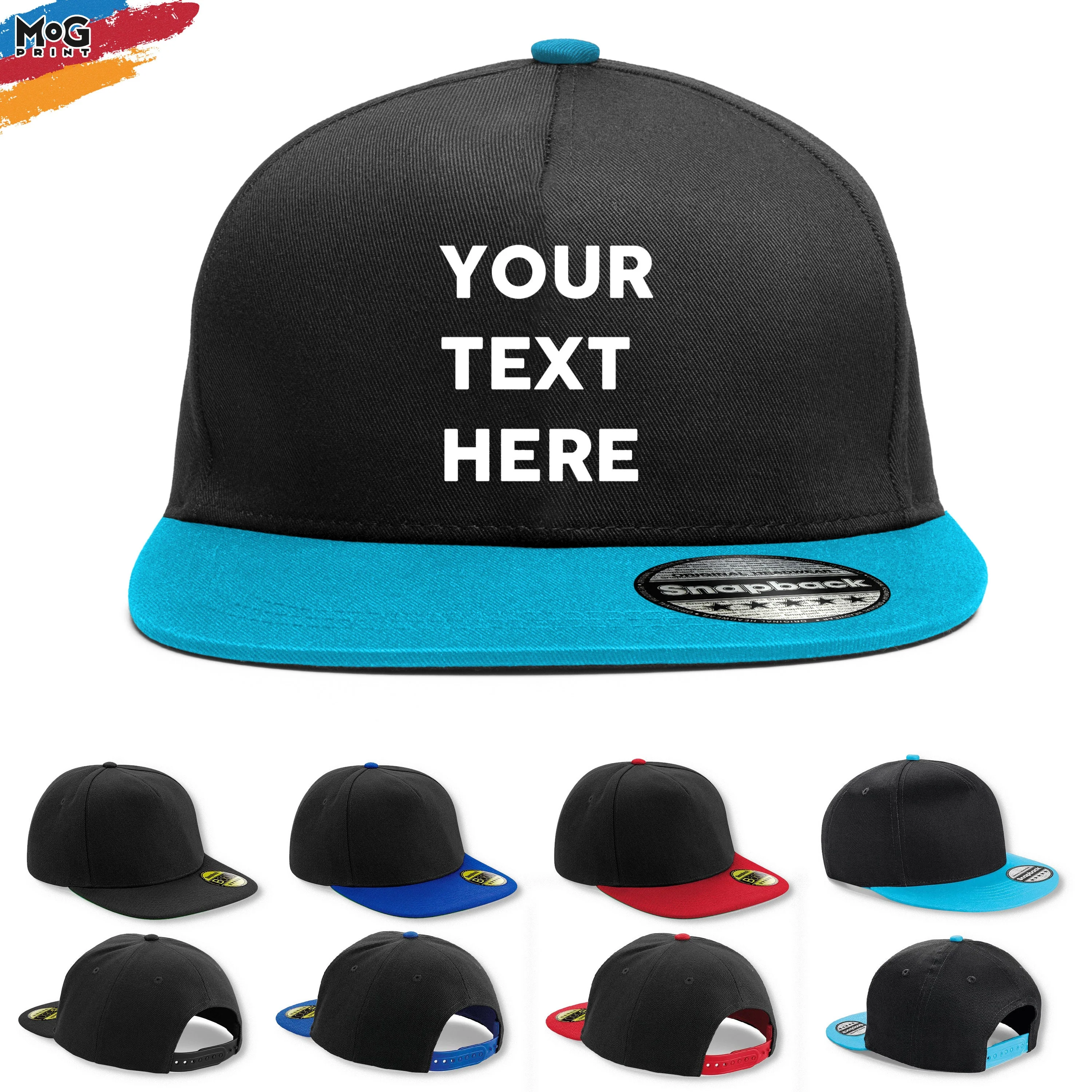 Personalised Text Logo Snapback HAT, Custom Name Message Hat, Personalised Business Company Logo, Customized Birthday Gift , Adult Hat - Image 4