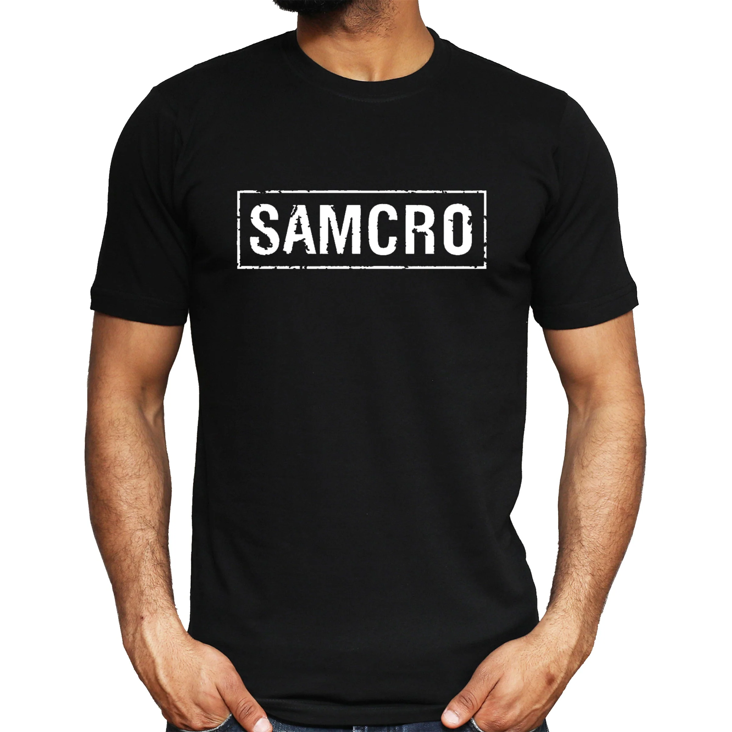 SAMCRO Logo T-shirt Sons of Anarchy Inspired Motorcycle Biker Tee Chopper Men's Top - Image 2