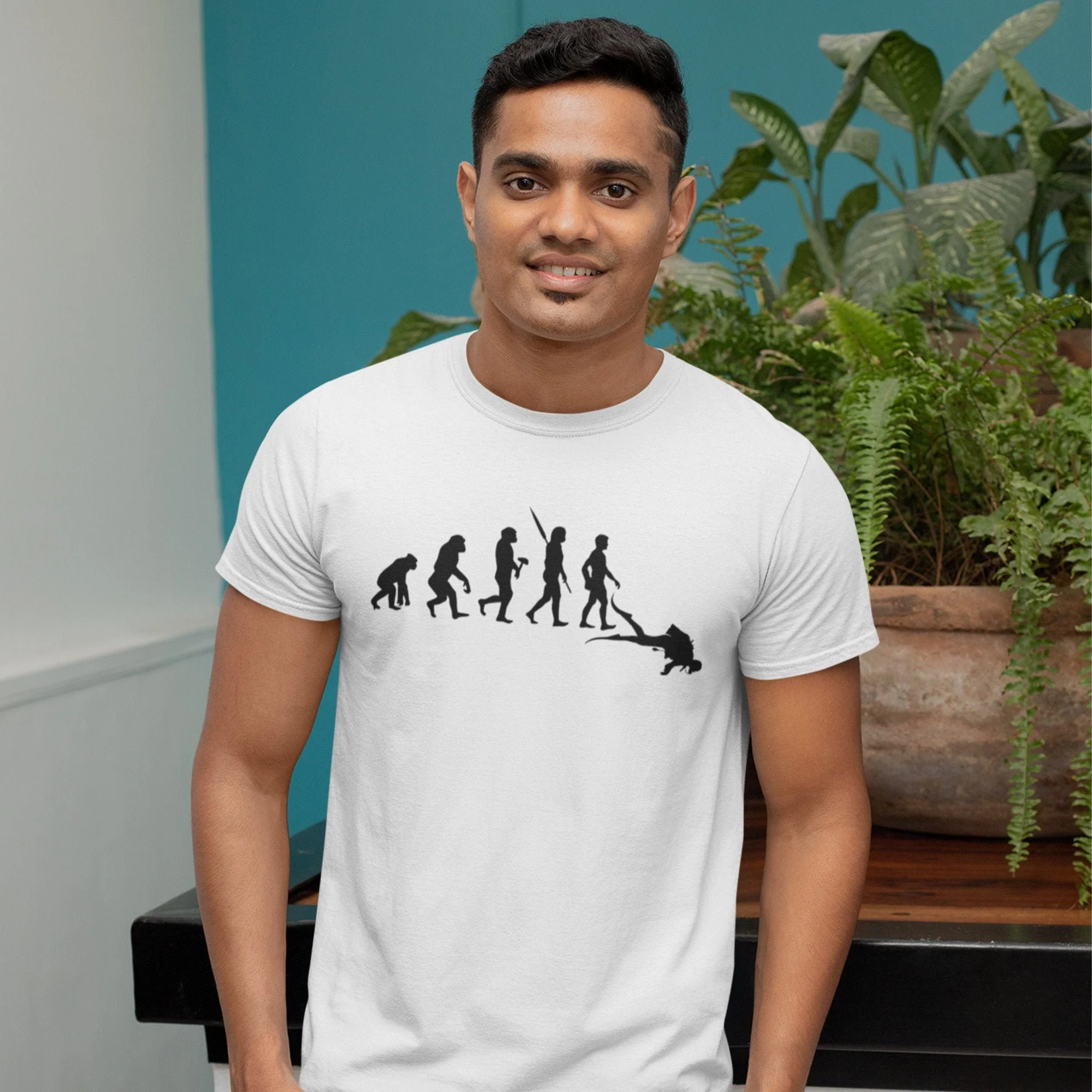 Scuba Diving Evolution - Scuba Diver T-Shirt - Scuba Diving Gift - Gift for Scuba - Funny Scuba Diving - Gift for diving instructor Dad - Image 2