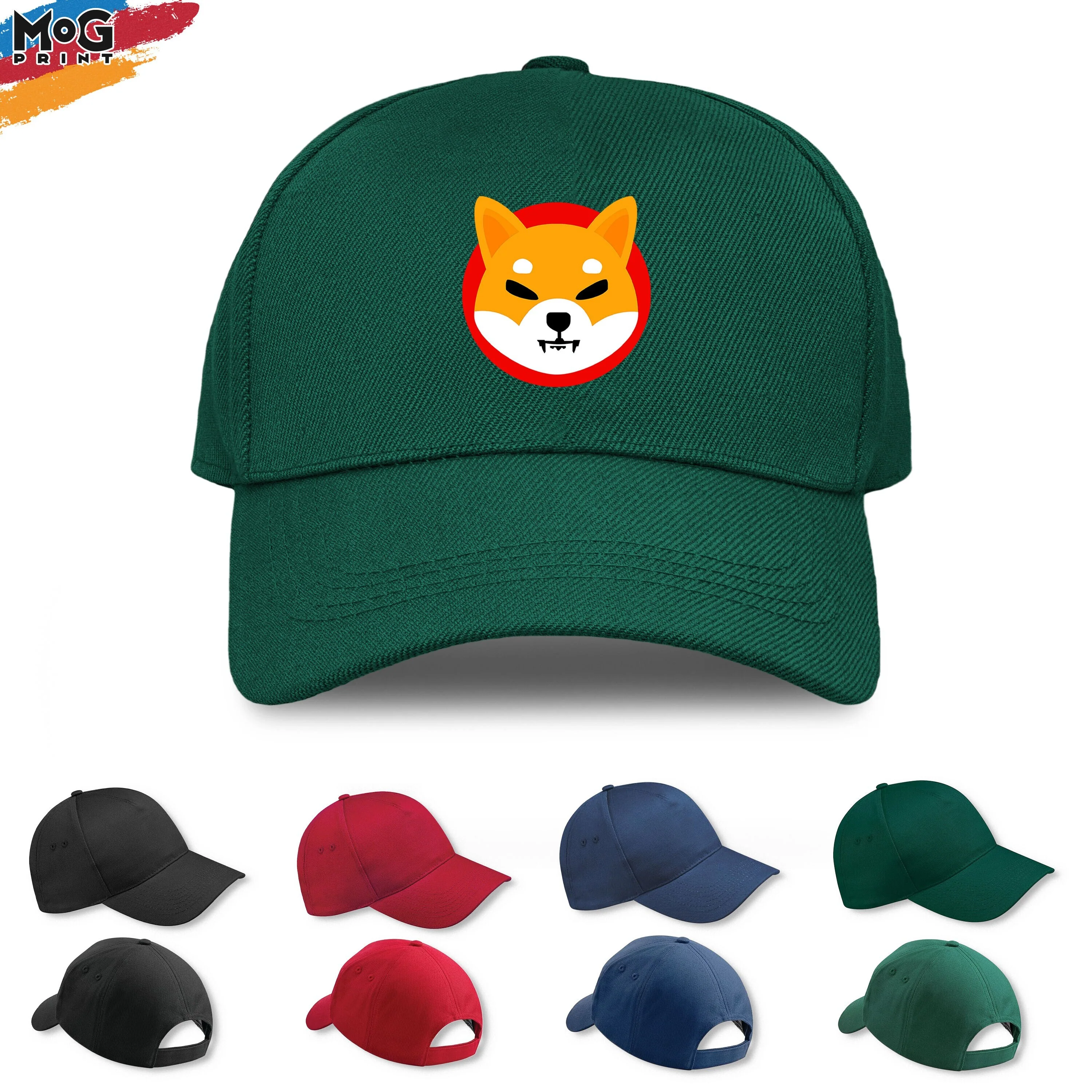 Shiba Inu Logo Baseball Cap, Shiba Crypto Investor Gift, Cryptocurrency Dog Meme Coin, Dogecoin Shiba Inu Gift, Adult Children's Hat - Image 3