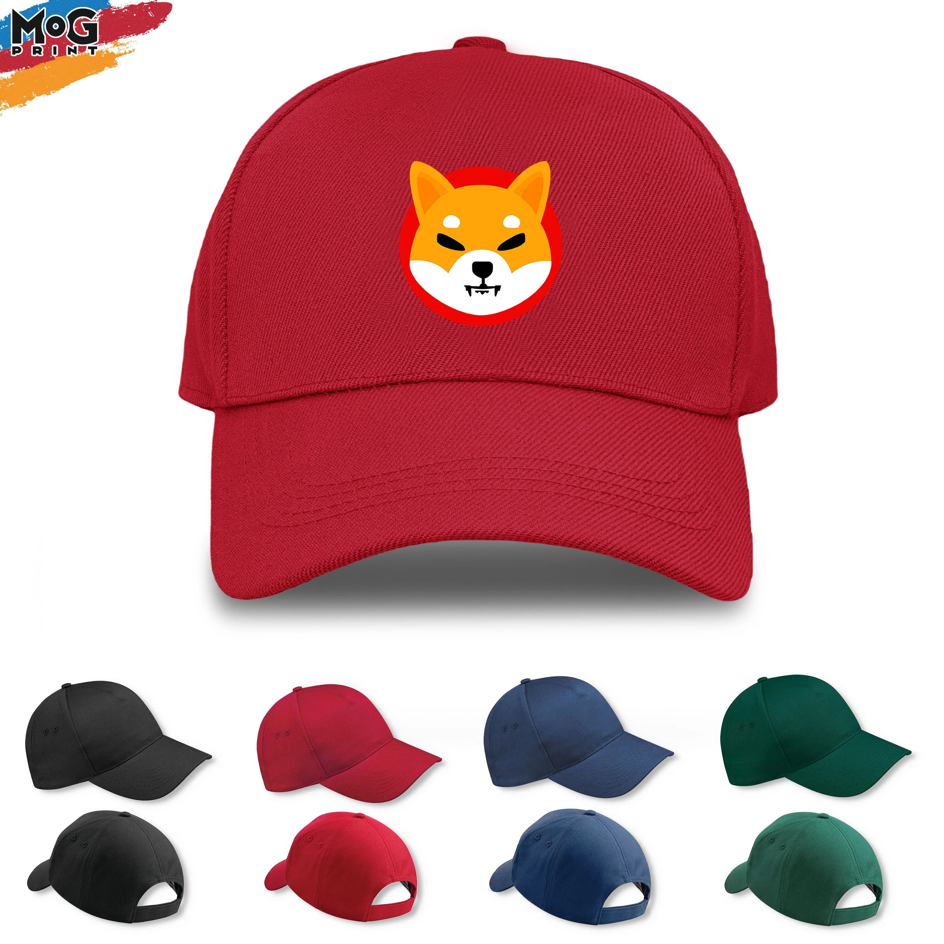 Shiba Inu Logo Baseball Cap, Shiba Crypto Investor Gift, Cryptocurrency Dog Meme Coin, Dogecoin Shiba Inu Gift, Adult Children's Hat - Image 4