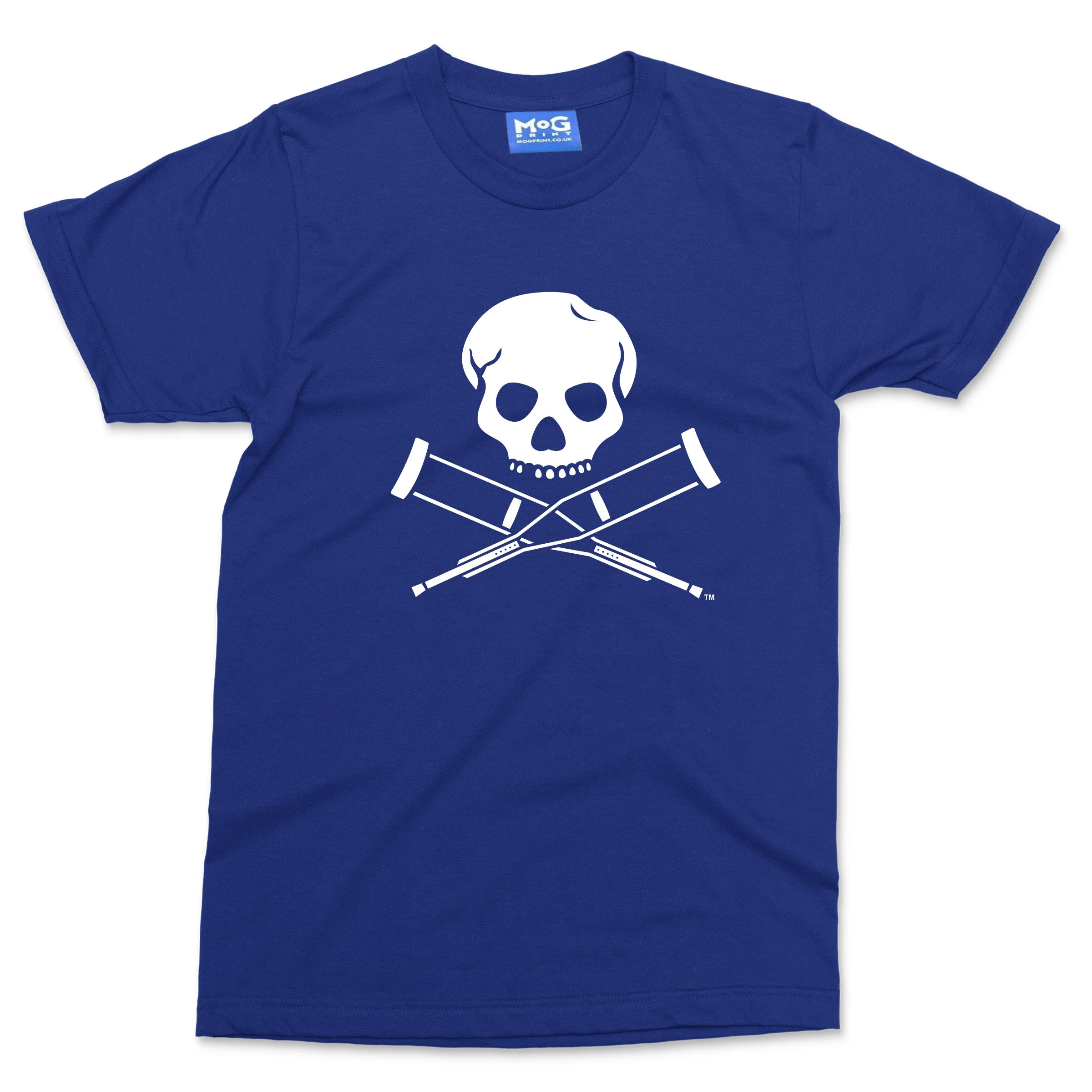 Skull and Crutches Logo T-shirt Funny Jackass Inspired Tee Stunt Comedy Gift Top - Image 9