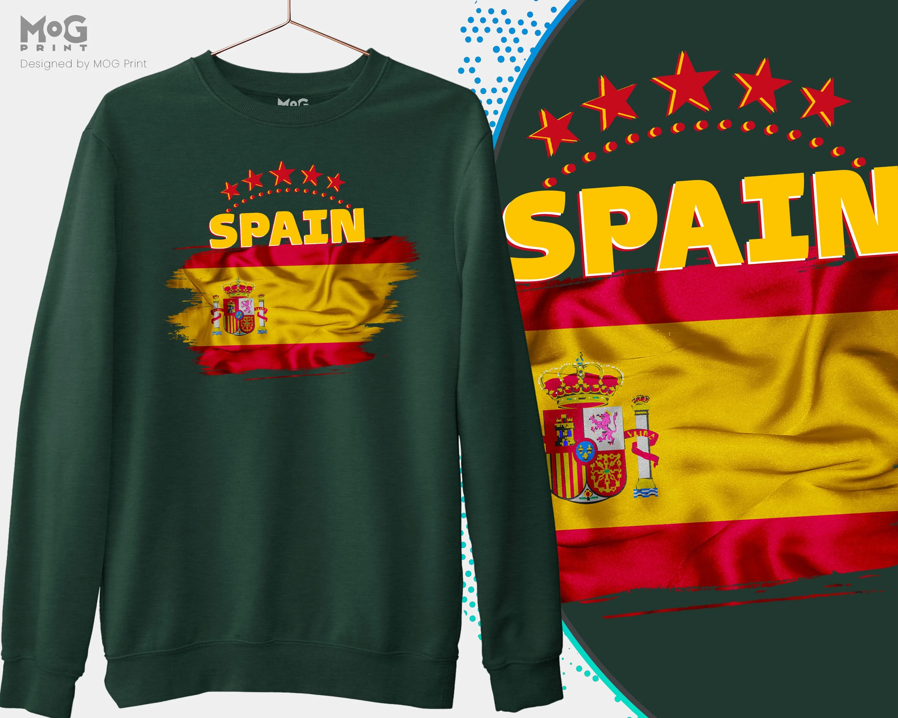 SPAIN Football Sweat Shirt, España Shirt, WorId Football Cup Spain Jumper, Spanish Flag Team Sweatshirt Football Spain World Football Cup Copa Del Mundo España - Image 4