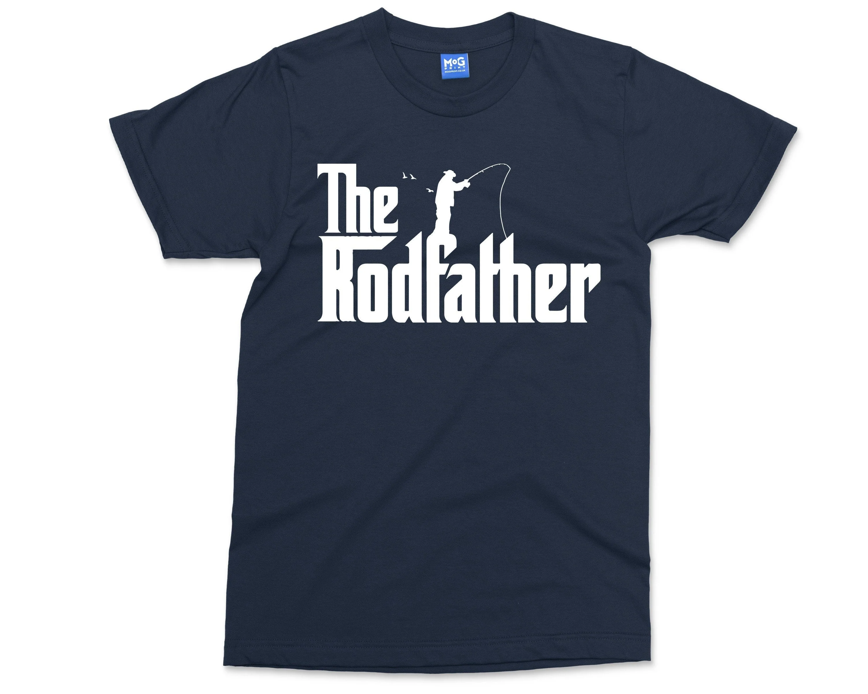 The Rodfather T-shirt Big Game Fishing Fisherman Love Fishing Funny Rod Fish catcher Sportfishing Man I love fishing shirt Gift for Father - Image 3