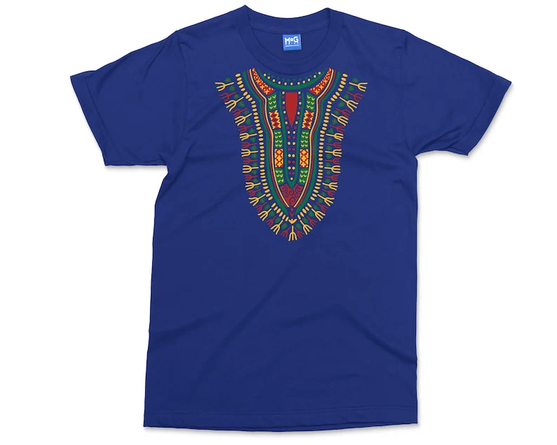 Traditional Dashiki T-shirt Fashion Design African Traditional Printed Cotton Tribal Art African Spirit Dashiki T-shirts Unisex - Image 5