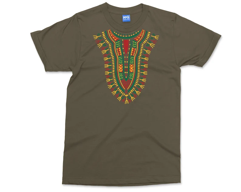 Traditional Dashiki T-shirt Fashion Design African Traditional Printed Cotton Tribal Art African Spirit Dashiki T-shirts Unisex - Image 6